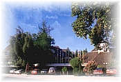 Entrance of Manquehue Hotel of Santiago Chile