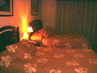 double beds at the hotel Paso Nevado en Chillan, Chile